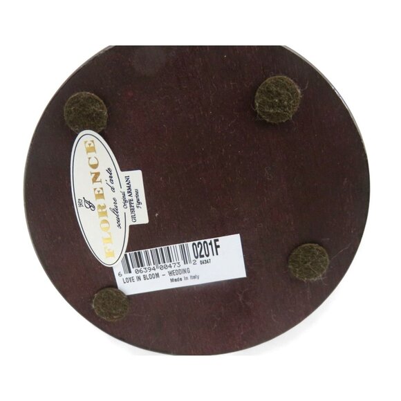 Florence GIUSEPPE ARMANI Wedding Figurine 0201F Love In Bloom 1992 Italy Vintage - Picture 12 of 12